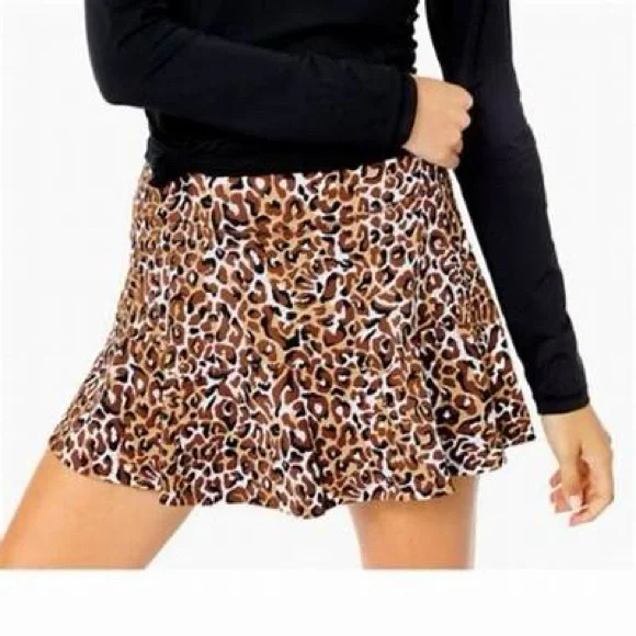 Lilly Pulitzer Corrine Skort Leopard Print Women's Skirt m - Picture 2 of 3